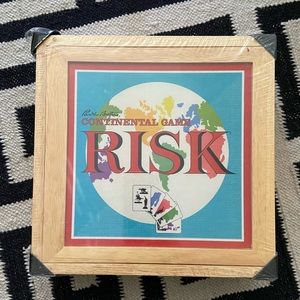 Vintage Style Nostalgia Edition Risk Board Game in Wood Box